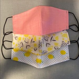 3 cloth masks 🎭  standard adult size, reversible